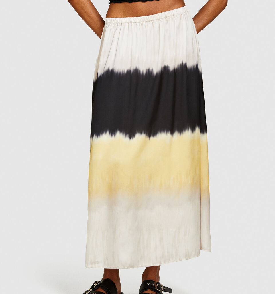 Printed maxi skirt - women's long skirts - Multi-color | Sisley image number 4